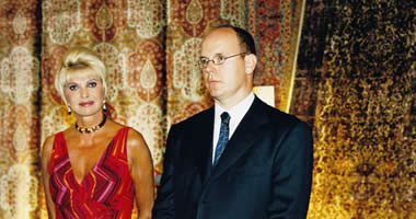 Ivana Trump et S.A.S. Le Prince Héréditaire Albert de Monaco